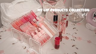 My lip products collection pt2 🎀 Makeup collection 2023peripera romand etude sephora [upl. by Aettam380]