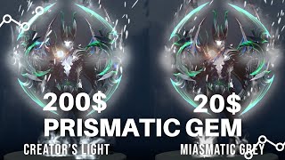 PRISMATIC GEM CREATORS LIGHT VS MIASMATIC GREY  HARGA 2 JUTA VS 28 RIBU  EMANG WORTH IT [upl. by Enidaj]