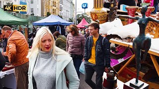 Walk Through Vienna’s Largest Street Food Market The Naschmarkt amp The Flea Market  Austria  4K [upl. by Keri]