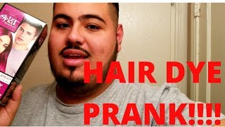 HAIR DYE PRANK ON WIFE SHE FREAKED OUT [upl. by Field153]