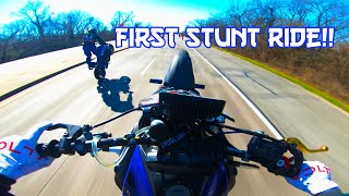 MY FIRST STUNT RIDE [upl. by Fonville368]