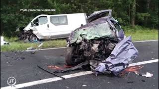 Accident à SaintBenoîtlaForêt dimanche une jeune femme tuée 2 blessés graves 2 blessés légers [upl. by Ainesell]