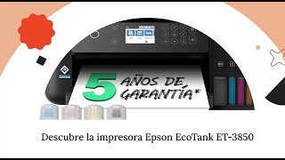 🔴🟢 Impresora Multifuncion Epson EcoTank ET3850  Impresión Doble Cara ADF y Pantalla LCD [upl. by Doi]