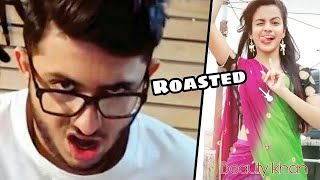 Carryminati Roasted Beauty Khan TikToker [upl. by Atinnod571]