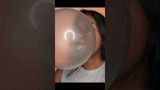 bubblegumblowing bubblegum asmrtriggers youtube chewinggum gum [upl. by Llehcear]