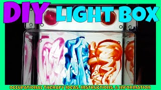 DIY sensory Light box  Part 2 of 3  Kmart Hack  Make your own light box for 25 [upl. by Hendel]