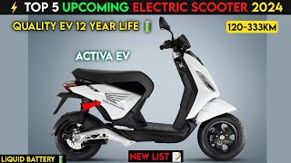 ⚡ Top 5 Upcoming Electric Scooter 2024  100 Confirm  Best Electric scooter 2024  Ev auto Gyan [upl. by Shaia]