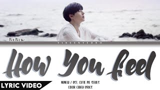 NuNew  How You Feel Ost Cutie Pie Series  ThaiRomEng【Lyric Video】 [upl. by Eitten]