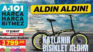 A101 DE SATILAN BELDERİA X7 KATLANIR BİSİKLET KUTU AÇILIMI VE İNCELEMESİ [upl. by Klos]