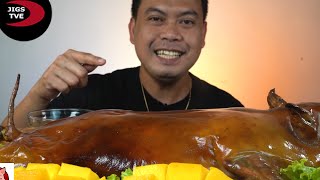 Roasted Pig  ASMR MUKBANG [upl. by Nairde469]