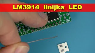 Linijka diodowa LED na LM3914  lutowanie wersja 1 [upl. by Eseret]