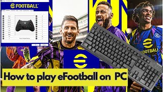 How to play eFootball 2023 on PC with KEYBOARD  eFootball 2023 Keyboard Controls [upl. by Devora280]