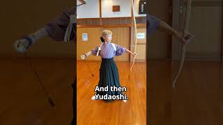 Kyudo OnePoint Lesson Wearing a purple kimono and maintaining Zanshin for 10 seconds kyudo [upl. by Hcire]