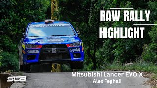 RAW Rally Highlight  Mitsubishi Lancer Evo X R4  Alex Feghali [upl. by Eibmab724]