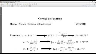 Examen N°5 avec solution Module Mesure électrique et électronique université de Skikda [upl. by Erfert861]