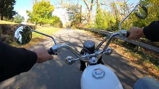 1972 Honda CB100 Fall Ride [upl. by Nelie560]