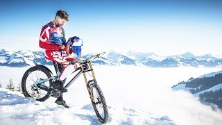 Downhill MTB on steepest World Cup Ski Course [upl. by Adar]