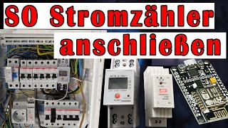 S0 Stromzähler installieren anschließen auswerten  ESP8266 NodeMCU D1 Mini Part 1v2 [upl. by Nalor884]