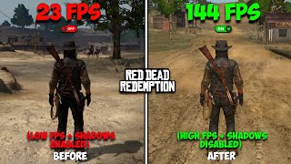 Red Dead Redemption 1 No Shadows Mod for Ultimate FPS Boost [upl. by Salahi]