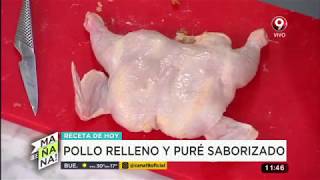 Receta de hoy pollo relleno y puré saborizado [upl. by Kirre]