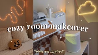 cozy room makeover  tour 🧸 HUGE amazon haul all new furniture pinterest inspired [upl. by Giraud]