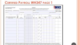 Concepts of Prevailing Wage and Certified Payroll [upl. by Vinni]