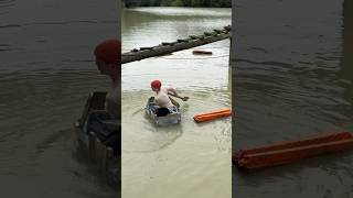 My cardboard boat floats [upl. by Honniball]