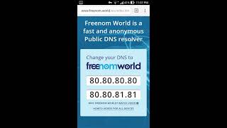 Freenom world DNS Android [upl. by Eirac282]