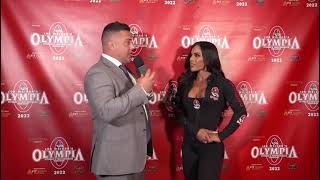 Yarishna Ayala at the 2022 Mr Olympia check in [upl. by Nadean]