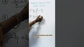 Adding fraction and whole numberlearniverse easylearningmaths wholenumbers [upl. by Niaz]