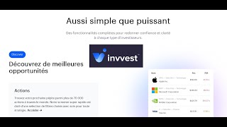 INVVEST  le portefeuille qui vous permet de gérer vos actions ETF crypto [upl. by Koser]