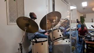 Bro Sean Rambert On The Drums With Playing Shout Music Praise Break after the Altar Call Pt 2 [upl. by Morey]