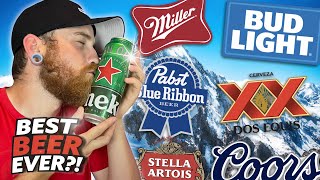 WHAT IS THE BEST BEER  Ranking Popular Beer Brands From Worst To Best [upl. by Lonne534]