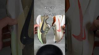 GoreTex shoe vs Regular shoe 💦 running runningshoes trailrunning [upl. by Las]