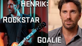 Henrik Lundqvist Rangers Goalie Lead Guitar [upl. by Ardnuahsal]