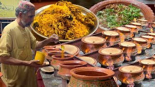 POT BIRYANI MAKING  Traditional Matka Chicken Biryani Recipe  Mutton Biryani Cooking in Clay Pot [upl. by Enelhtac]