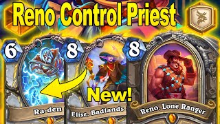 The Only Best Control Priest Deck You Can Craft With Reno At Showdown in the Badlands  Hearthstone [upl. by Christabelle]