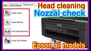 Head Cleaning Epson L380 tank printer head cleaner nozzle cleaning flushing clogged nozzole  hindi [upl. by Jansson]