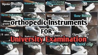 Orthopedic Instruments  final year mbbs University practical examination OrthopedicInstruments [upl. by Simmons162]