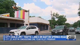 Austin could limit Barton Springs Road vehicle traffic in 1year safety pilot [upl. by Havelock179]