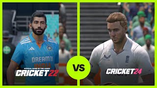 Cricket 24 vs Cricket 22 Which is the Better Game [upl. by Kelwin313]