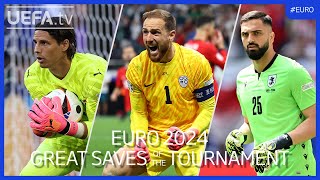 EURO 2024 Great Saves of the Tournament  Sommer Oblak Mamardashvili [upl. by Marcellina]