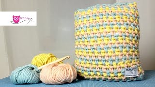 Kissenbezug häkeln quotPlow Cushionquot  DIY Eule [upl. by Madella]