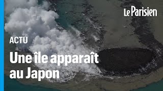 Une nouvelle île apparaît au Japon après une éruption volcanique sousmarine [upl. by Ladd]