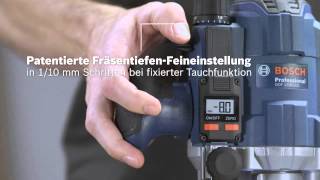 Bosch Präzisionsoberfräse GOF 1250 CE Professional  GOF 1250 LCE Professional [upl. by Gnes]