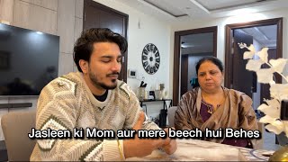 Jasleen ki mom Aur mere beech hui behes😰 vlog vihaannjasleen jahaann [upl. by Nylasej]