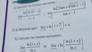 Logarithme népérien exercice 41 Al Mofid partie 6 2Bac SM biof202324 [upl. by Naejeillib716]