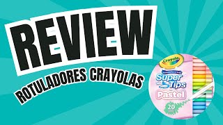 ROTULADORES CRAYOLA  REVIEW [upl. by Ahsircal]