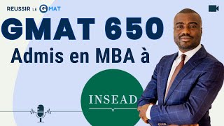 Joseph  34 ans  GMAT 650  Admis a Insead [upl. by Haldan54]