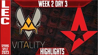 VIT vs AST Highlights  LEC Spring 2023 W2D3  Team Vitality vs Astralis [upl. by Ociram]